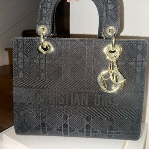 Dior Black Mini Bag with Gold Accents